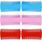 Double-Sided Pet Grooming Comb Set, 6-Pack Flea and Lice Combs with Rounded Teeth, Professional Dematting Tool for Pets...