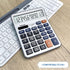 Desktop Calculator Large LCD Display 12 Digit Number Handheld Portable Pocket Basic Calculator with Big Soft Sensitive Button, Battery and Solar P...