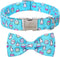 Dog Collar Easter Gift with Bow Tie, Rabbit Egg male Dog Collar with Safety Metal Buckle Adjustable Puppy Collars for Small Medium Large Boy & Gir...