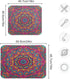Boho Ethnic Dish Drying Mat Bohemian Mandala Paisley Kitchen Countertop Mat 16 x 18 Inch Absorbent...