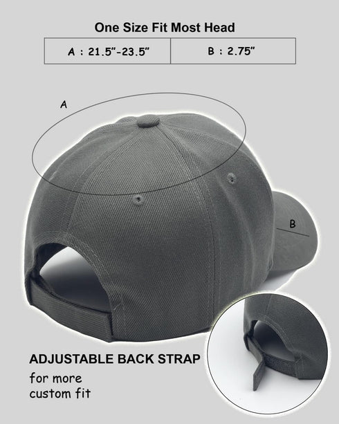 Utmost Structured Baseball Cap with Adjustable Closure - Performance Hat for Outdoor Activities and Custom Embroidery...