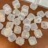 10Pcs White Storage Box, Mini Square Clear Plastic Organizer, Lightweight Travel Kit for Earplugs, Jewelry, Beads, Coins, Craft Gadgets - Approx O...