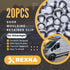 Rexka 20pcs Wheel Opening Molding Clip Retainer Compatible with Ford W716507-S300 Expedition EcoSport Transit 150 250 350 W716507S300...