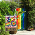 Be Kind Rainbow Love Heart Garden Flag Double Sided, LGBTQ Gay Lesbian Decorative Yard Outdoor Home Pride Month Small Decor, LGBT Bisexual Pansexu...