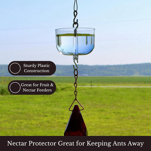 Songbird Essentials Nectar Protector Junior, Bird Feeder Protection, Clear...