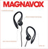 Magnavox MHP4854-BK Earhook Earbuds With Microphone in Black | Available in Black & White | Extra Value Comfort Stereo | Durable Rubberized Cable...