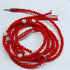 Red Pearl Necklace Design in-Ear Headphones - High Definition Microphone, Stylish Hifi with Heavy Bass, 4D Stereo, Durable Build - Enhance Sound Q...