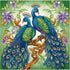 51buyoutgo Peacock 11ct Cross Stitch Kits, 11 CT Easy Funny Pre Printed Counted Stamped Cross Stitch Embroidery Needlepoint Needlework Patterns Ki...