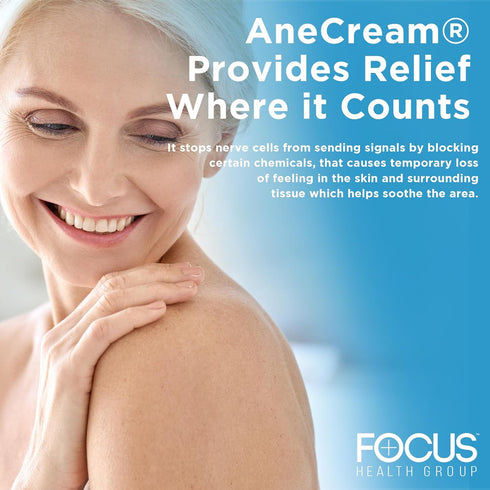 Focus Healh- AneCream - Topical lidocaine cream 4% 30 gram tube...