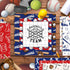 Baseball Theme Scrapbook Paper 12 Inches Double-Sided Pattern Material Decorative Craft Cardstock Paper Folded Flat for Card Making Junk Journal P...
