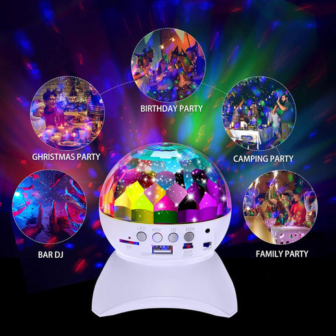 Disco Ball Home Party Light Show Speaker...