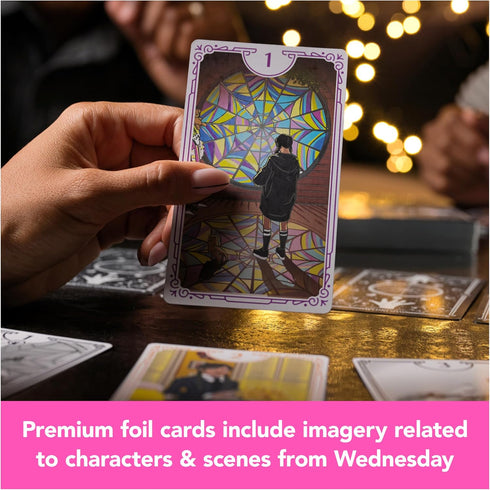 Wednesday Card Game, Premium Foil Cards from The Hit TV Series Wednesday, Family Game Night, Card Games for Teens & The Whole Family, for Ages 10+...