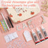 B-7000 Clear Rhinestone Glue and Flat Back Pearls for Craft, Shynek 4Pcs 25ML Crystal Jewelry Glue with 10000PCS AB White Pearl Rhinestones for Tu...