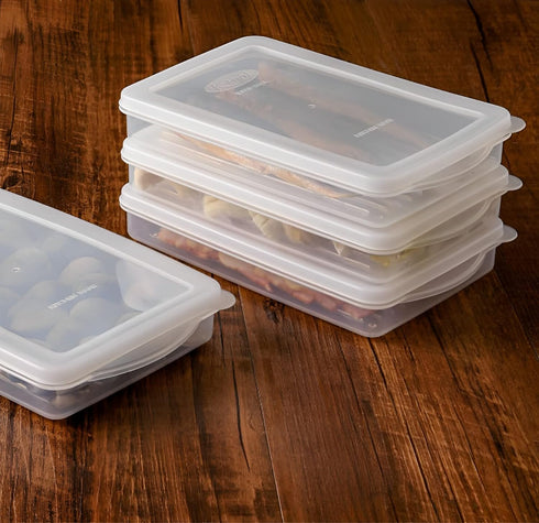 2 Pack-Bacon Keeper, Deli Meat Saver Cheese Cold Cuts Plastic Food Storage Containers with lids for Refrigerators,Lunch Box Christmas Cookie Holde...