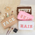 Preppy Makeup Bags Stoney Clover 4 Pcs Travel Organizer Patch Bag Large Varsity Chenille Letter Cosmetic Toiletry Preppy Stuff Cute Bags Portable ...