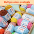 Easy Yarn for Beginners, 4x50g Chunky Thick Yarn with Easy-to-See Stitches, Cotton Yarn for Beginners with Crocheting Accessories for DIY Crocheti...