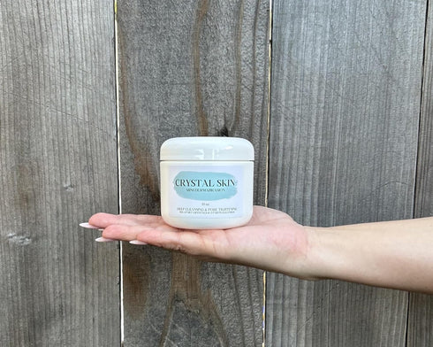 10 OZ. Crystal Skin At home Facial Scrub Crystals Mini Microdermabrasion. Natural Exfoliator remove wrinkles, blemishes, Acne, Smooth skin, Anti a...