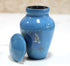 Esplanade Metal Mini Cremation Urn Keepsake Memorial Jar Pot Container |Small Urn for Funeral Ashes Burial | White Pigeon Printed Keepsake | Blue ...