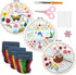 Emopeak 3 Sets Beginners Embroidery Stitch Practice kit, Bamboo Frame Animal Embroidery Kit to Learn 30 Different Stitches Stitch with Embroidery ...