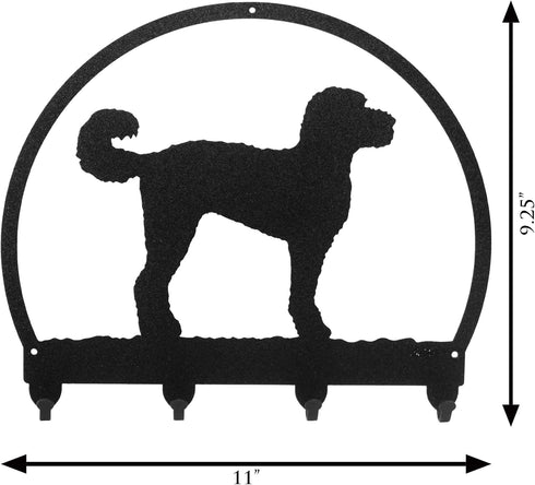 SWEN Products Labradoodle Metal Key Chain Hanger - Leash Holder...