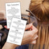 Hair Extension Aftercare Care Instruction Card | 50 pk 2x3.5” inches Do’s and Don’ts of Extensions Supplies Cosmetologist Human Hair Synthetic Hai...