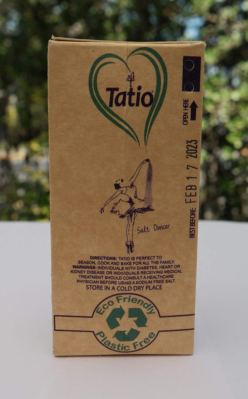 Tatio Salt 100% Natural, Sodium Free, Salt Substitute. Eco-Friendly Salt Shaker: 3.52 OZ -100gr...