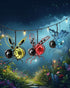Solar-Powered Hanging Metal Ladybug Light Garden Decor | Lady bug Sculpture with Bouncy Springs | Summer Outdoor Art Decorations (Red)...