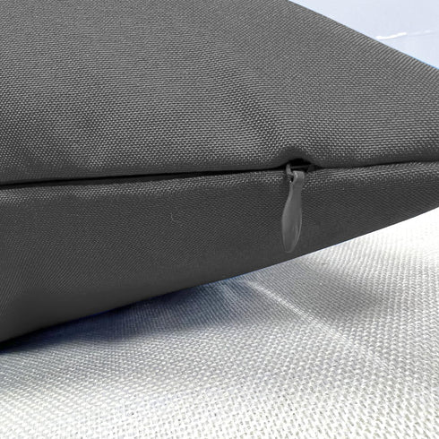 Outdoor Waterproof Throw Pillow Covers 18x18 Set of 2 Decorative DarkGary Patio Furniture Cushion Cases Outside Decor for Couch Garden Bench Porch...