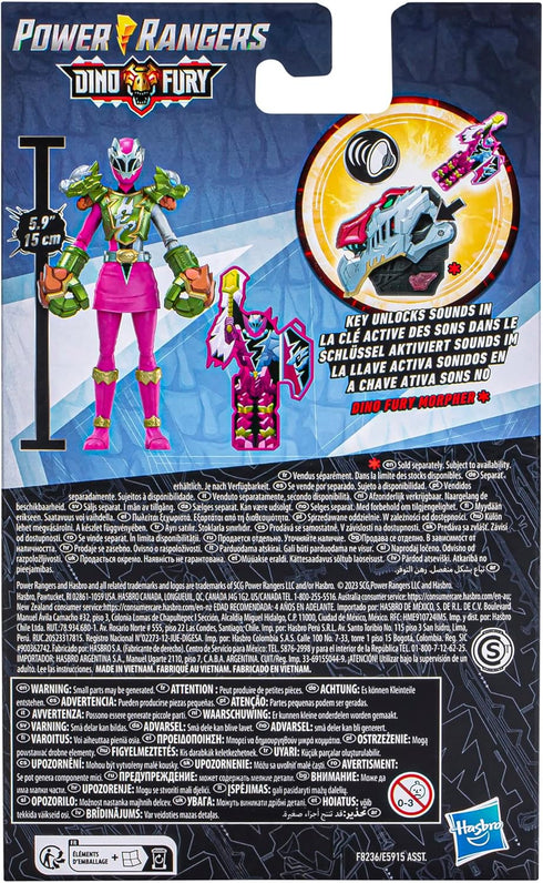 Spider-Man Power Rangers Dino Fury Smash Armor Pink Ranger, 6-Inch Power Rangers Action Figures Make Great Gifts for Boys and Girls Ages 4 and Up...