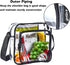 Clear Crossbody Bag Stadium Approved, Clear Messenger Shoulder Bag with Adjustable Strap for Work, Concerts, Sports Events...
