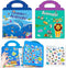 Reusable Sticker Books for Kids, 2 Sets Travel Removable Toddler Sticker Books for 3 4 5 Year Old Girls Boys Birthday Gifts Educational Learning T...