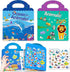 Reusable Sticker Books for Kids, 2 Sets Travel Removable Toddler Sticker Books for 3 4 5 Year Old Girls Boys Birthday Gifts Educational Learning T...