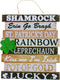 St. Patrick's Day Welcome Sign (BONUS GLITTER SHIMMERS) Luck Patricks Patrick Wall Hanging Decoration Pot of Luck Lucky...