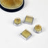 Wazakura 4PCS Mini Ikebana Kenzan Japanese Flower Holder, Made in Japan, Floral Arranging Pin Frog, Round Square - 1"(24mm) Brass...