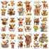 9 Sheets Highland Cow Rub on Transfers Sunflower Cow Pattern Transfer Stickers Cute Animal Floral Furniture Decals for Home Office Paper Wood DIY ...