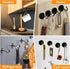 MIKEDE Magnetic Hooks, 25Lbs+ Black Heavy Duty Earth Magnets with Hook for Refrigerator, Strong Neodymium Magnetic Cruise Hooks for Hanging, Curta...