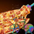 Stainless Steel Bicycle Pizza Cutter Wheel with Pizza Shovel Bike Pizza Slicer Creative Pizza Knife Kitchen Utensil Cool Gifts for Pizza Lovers Bo...
