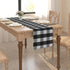 Black & White Buffalo Check Farmhouse Cotton Blended Table Runner for Family Dinners or Gatherings, Indoor or Outdoor Parties, Everyday Use 12" x ...