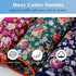 Mantieqingway Cotton Floral Handkerchiefs for Men 5 PCS Pocket Squares with 1 Holder, for Wedding Party Tuxedo Suit Jacket...