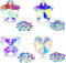 80 Pieces AB Crystal Beads Charms Butterfly Heart Star Flower Glass Crystal Beads Mixed Shape Loose Beads Crystal Pendants for Bracelets Necklace ...