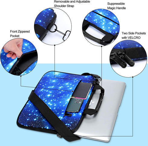 Canvas Laptop Carrying Shoulder Sleeve Carrying Case Protective Bag Briefcase for 11.6 12 12.9 13 13.3 Inches Laptop Ultrabook Netbook (Csh-01)...