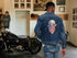 Ruthless Halfskull Patch 11.5" | Skeleton Embroidered American Flag Bandana Skull Patriotic Biker Emblem | Large Iron On - by Nixon Thread Co....