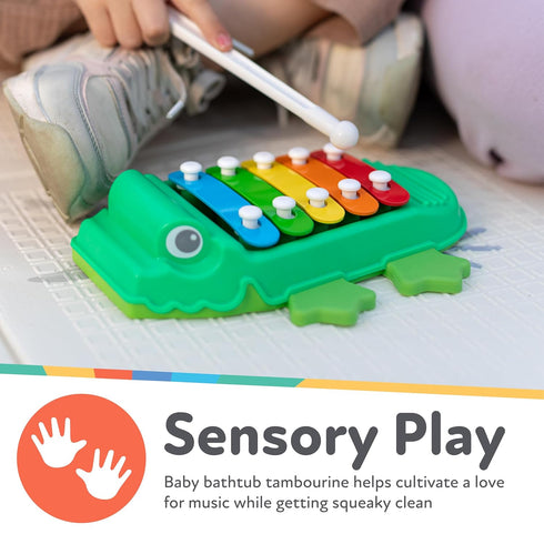 Nuby Xylodile Bath Toy and Musical Instrument - Baby Bath Toy - 12+ Months...