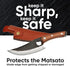 Premium Leather Sheath for Original Japanese Chef Knife, Kitchen Knife Holder, Brown...