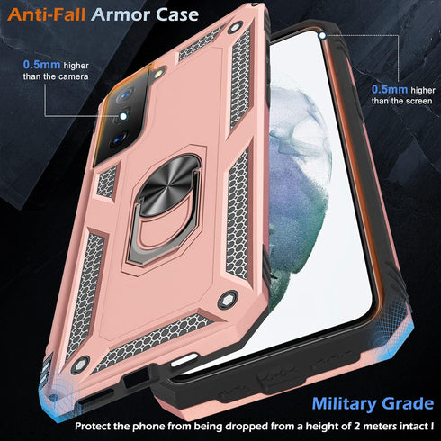 Case for Samsung Galaxy S21 5G Case Heavy Duty with Built in Screen Protector Hard Armor Military Anti-Fall Bumper Cover for Samsung S21 5G 6.2 20...