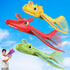 3 Pack Dino Airplane Launcher Toys, 2 Flight Modes Foam Glider Catapult Plane Toy for Boys, Outdoor Dinosaur Flying Toys Kids Birthday Gifts for B...