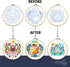 Hearthfire Hygge 3-Pack Beginner Embroidery Kit for Adults | Scandinavian Folk Art Hand Embroidery Kit for Beginners Adults | Fox, House, Flower E...