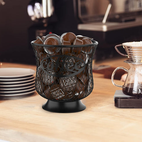 Coffee Pod Holder, Large Capacity K Cup Holder, Nespresso Pods Holder K Cup Organizer for Kitchen Countertop, Coffee Bar Accessories, Pod Holder f...