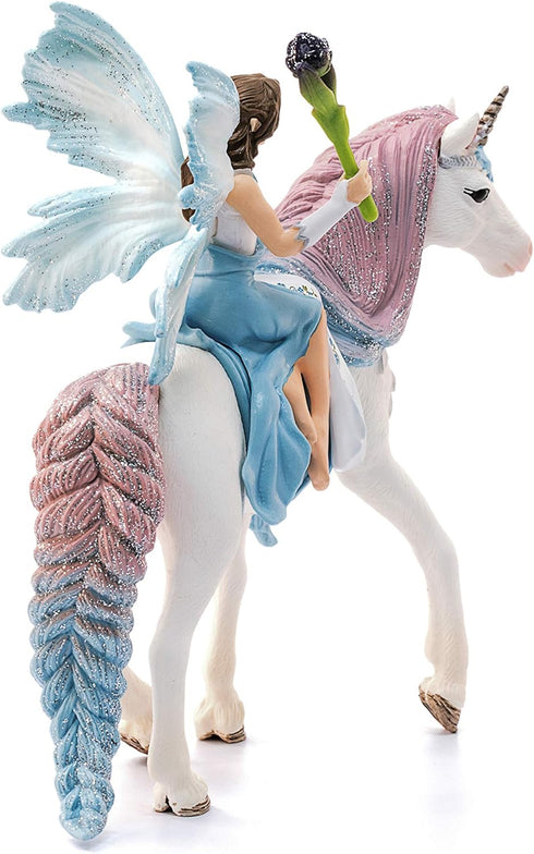 Schleich Bayala Fairy Eyela with Princess Unicorn Playset - Sparkling Flying Princess Doll with Unicorn and Magic Wand, Birthday Gift for Girls an...