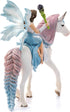 Schleich Bayala Fairy Eyela with Princess Unicorn Playset - Sparkling Flying Princess Doll with Unicorn and Magic Wand, Birthday Gift for Girls an...